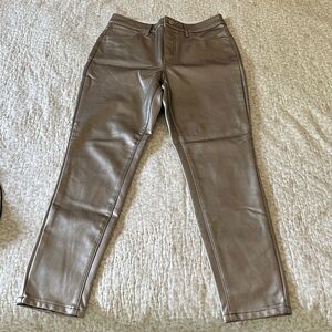 Express Women's Metallic Tan Skinny Jeans